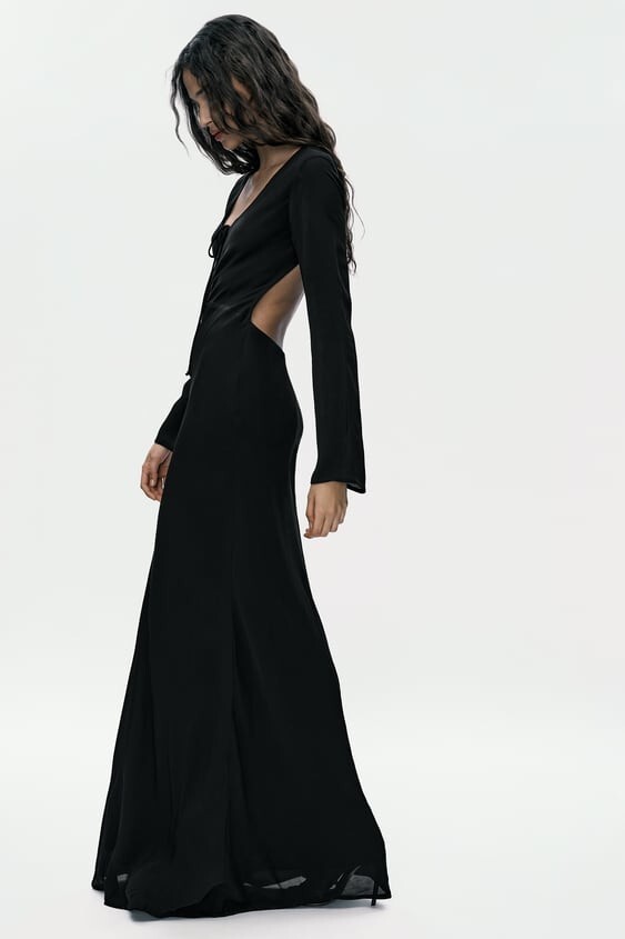 スーツ・フォーマル・ドレス back open geometric dress back open geometric dress / バックオープンジオメトリック