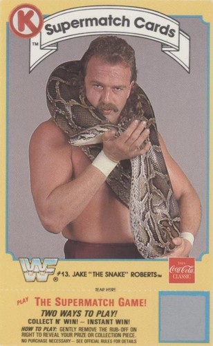 1987 Circle K WWF Supermatch Game - Jake "The Snake" Roberts #13