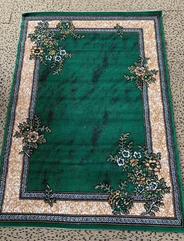 Brand new Beautiful green Large rug size 230x160 Cm green carpet rug £