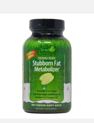NEW Irwin Naturals Thermo-Burn Stubborn Fat Metabolizer 60 Liquid Soft-Gels 2024