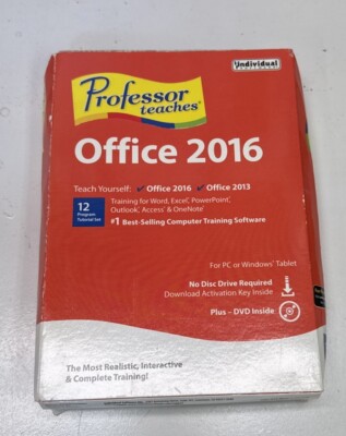 NEW! Professor Teaches Office 2016 Factory Sealed