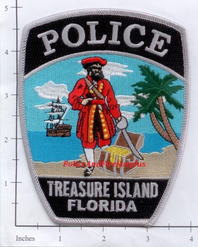 Florida - Treasure Island FL Police Dept Patch Pirate