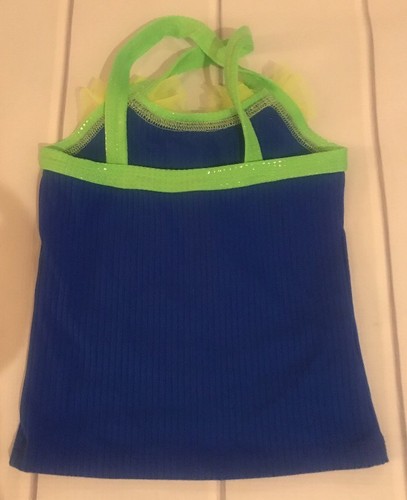 Girls Lexi Luu Dancewear Dance Top Size M Royal Blue