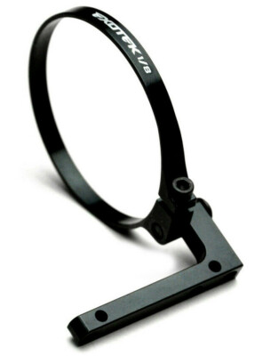 Exotek Black Aluminum 1/8 Fan Clamp Mounting Bracket - 30mm / 40mm Fan 1914BLK