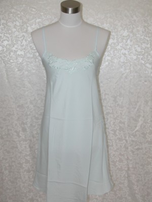New Exotic Sexy Embroidered  Sleepwear Night Gown, Blue 4