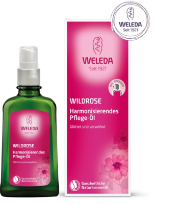 Weleda Wildrose Pflegeöl I Körperöl für die trockene Haut, Massageöl, 100ml