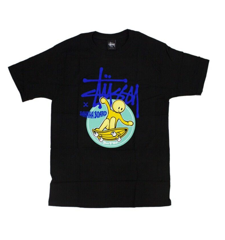 ペニー　Stussy x Banana Board バナナボード Stussy x Banana Board SC Lance Mountain Black Tee Men's T