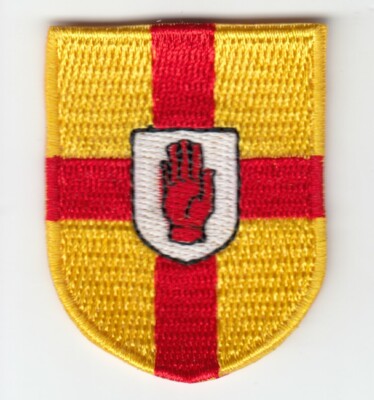 Power Klettverschluss Patch Provinz Ulster  Wappen Cúige Uladh  Nordirland