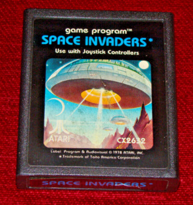 Space Invaders - Atari 2600 Game Cartridge - Blue Label 1978  - GC