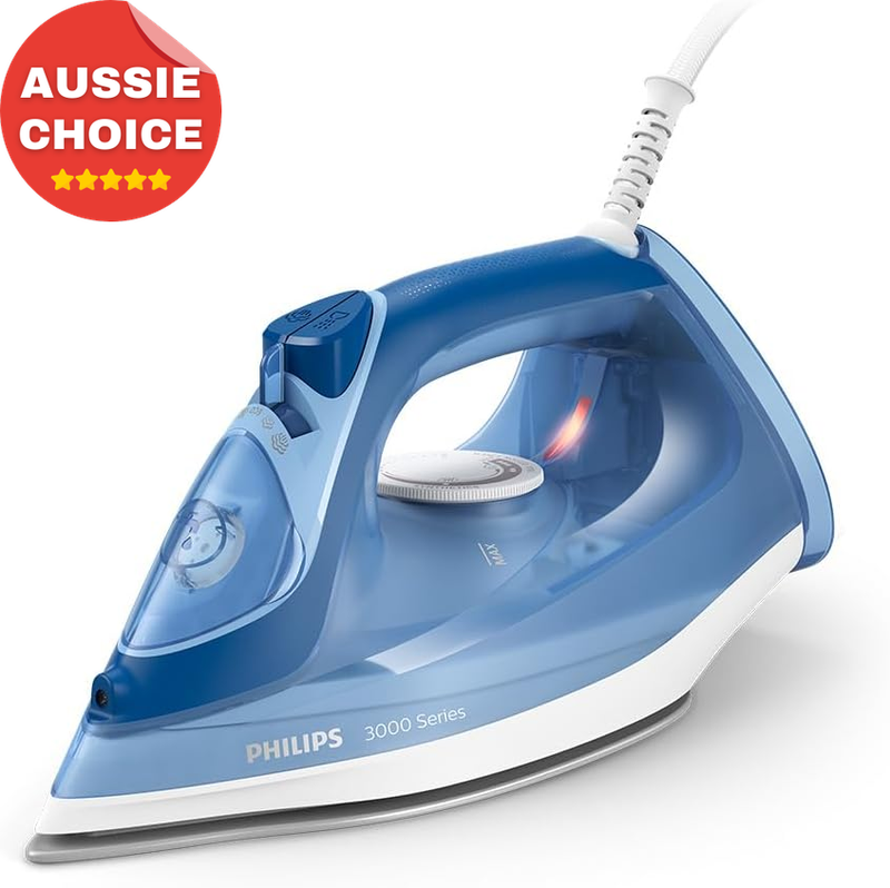 Philips Perfect Care 3000 Series Steam Iron 2400W 40g/min Steam Boost Blue
