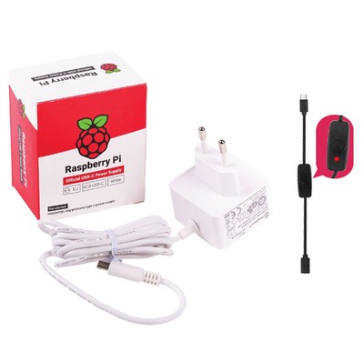 5.1V 3A Raspberry Pi 4 Official Power Supply Module Adapter USB-C with Switch