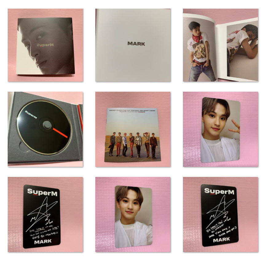 NCT SuperM マーク ポップアップ トレカ SuperM MARK Official PHOTOCARD + Opened CD Full Set No