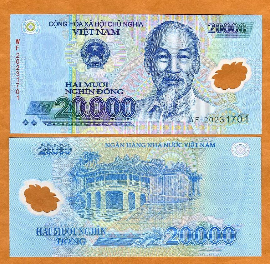 Tiến Dũng Vietnam, 20000 (20,000) dong, 2021 P-120, POLYMER, UNC | eBay