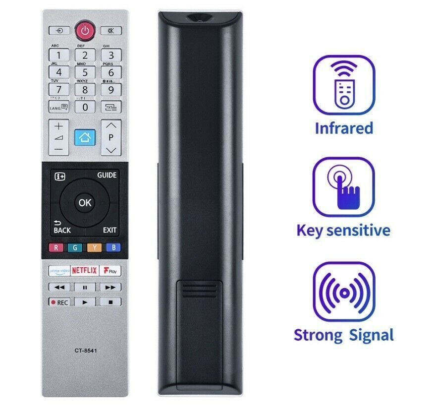 TOSHIBA CT-8541 TV REMOTE CONTROL NETFLIX + PRIME BUTTONS
