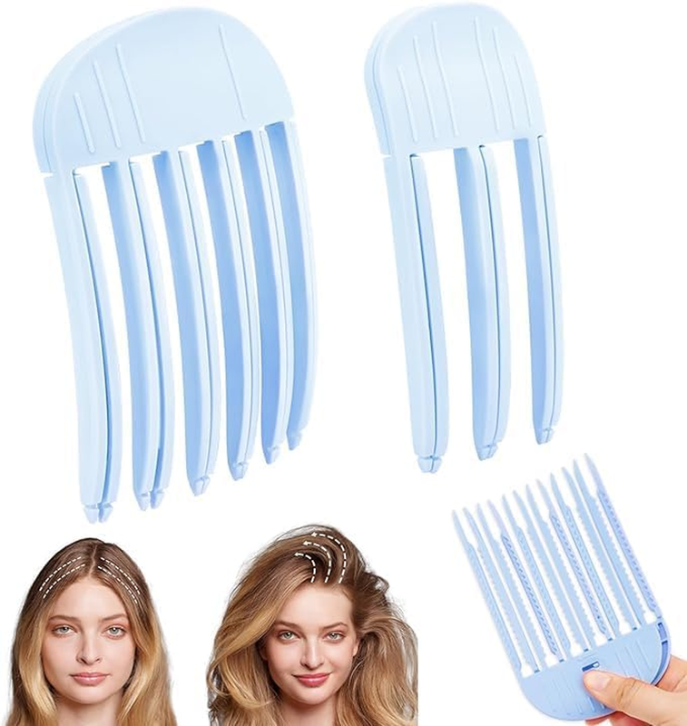 Hair Root Lifting Comb, 2Pcs Wind Shaping Styling Combs for Fluffy Bangs, Volumi