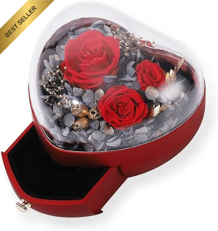 Mothers Day Artificial Rose Flowers Box Gifts,Valentines Day Gifts for Girlfrien