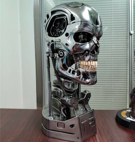 Terminator T800 1/1 Bust Statue T2 Head Sculpt Resin Model