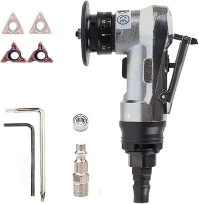 Mini Pneumatic Chamfering Machine, Portable Handheld 45 Degree Arc Air Beveli.
