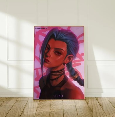 Arcane Poster, Vi and Jinx Wall Art, Home Wall Decor, High Quality Print