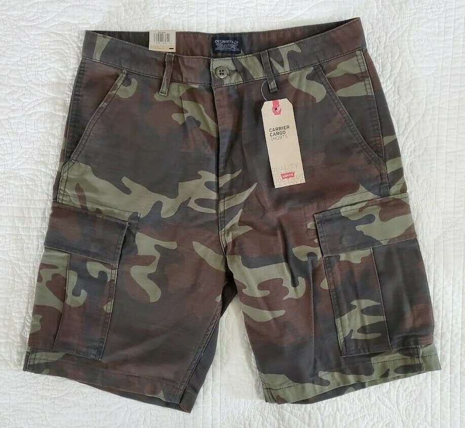 NEW Levis Men's Carrier Cargo Shorts 232510085 Green