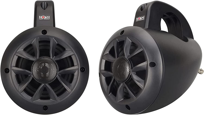 Pair 4 Inch 2 Way Wakeboard Mountable Speakers Marine Grade 