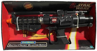 Star Wars Episode 1 Electronic Battle Droid Blaster Rifle NEW Vtg 1998 Hasbro I