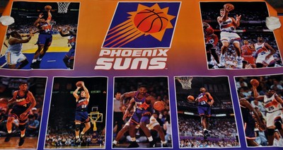 RARE PHOENIX SUNS POSTER PACKAGE DEAL DAN MAJERLE, DANNY AINGE, LOGO & TEAM