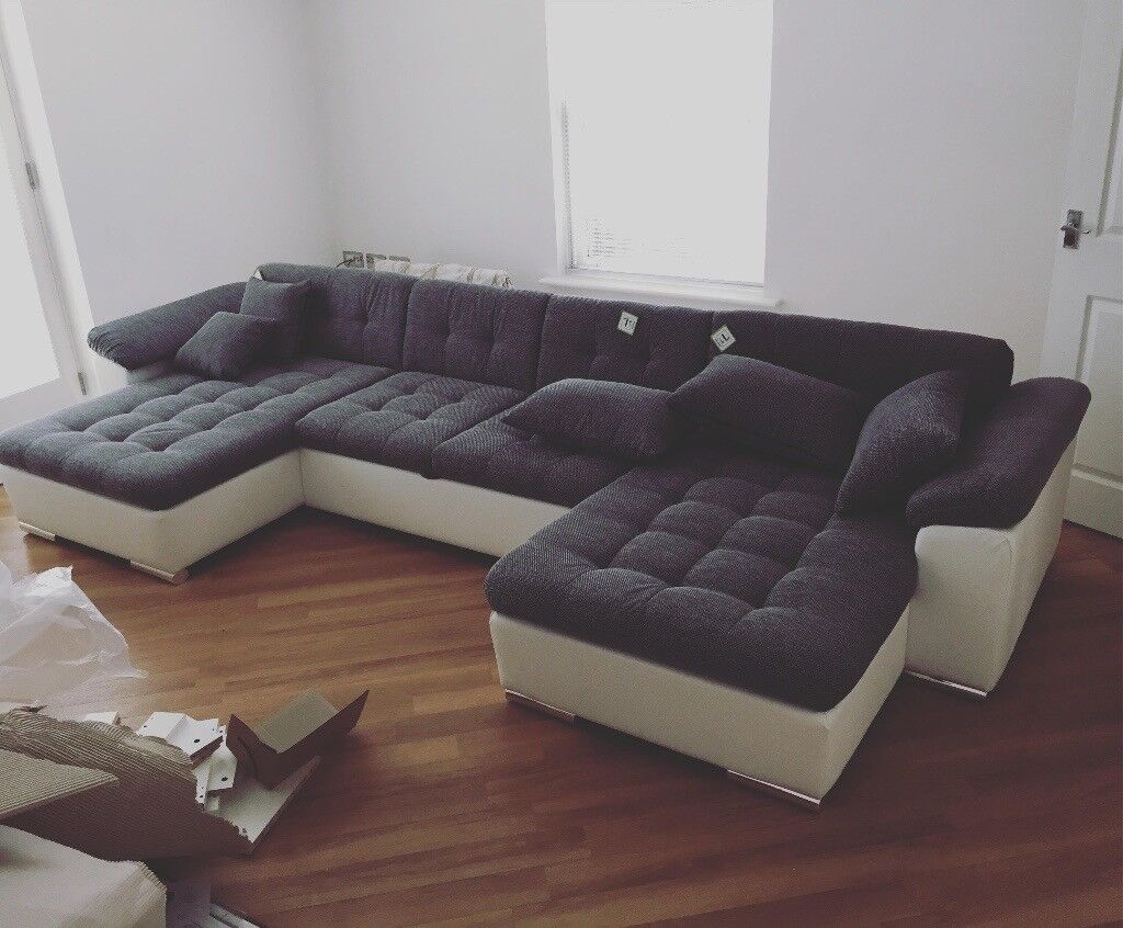 u shape sofa with bed