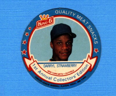 1988 King B Discs #8 Darryl Strawberry New York Mets