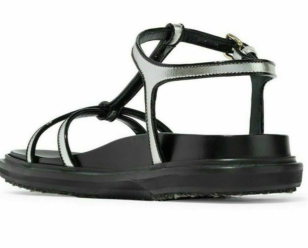 【美品】BRENTA BLACK FLAT SANDAL 37 裏張り済み 美品】BRENTA BLACK FLAT SANDAL 37 裏張り済み 美品】BRENTA