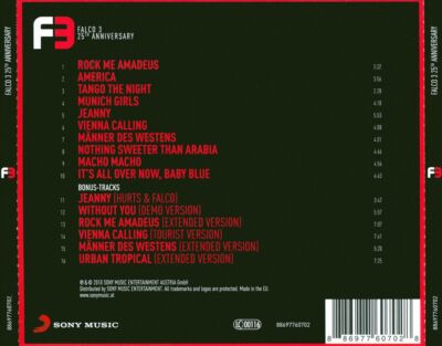FALCO FALCO 3 [25TH ANNIVERSARY EDITION] NEW CD