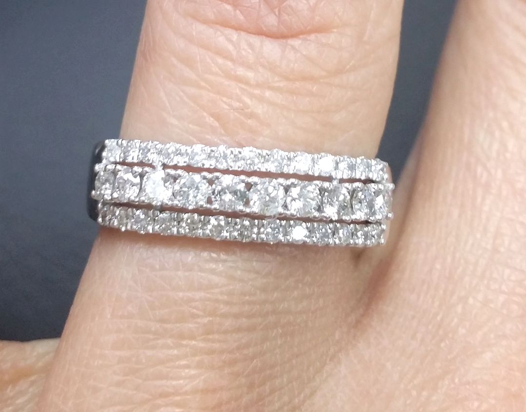 Pre-owned Handmade Deal 0.75 Ctw Natural Round Diamond Engagement Wedding Band In 14k Gold. In White