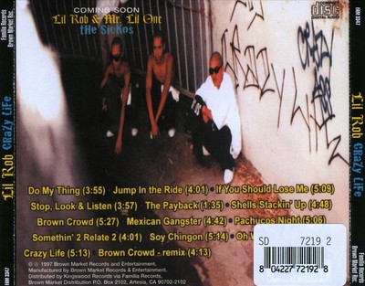 LIL ROB CRAZY LIFE [RE-ISSUE] [EXPLICIT] NEW CD