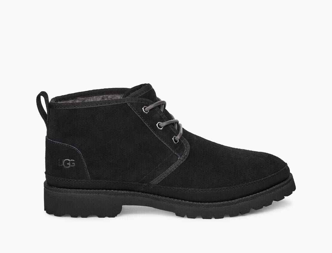 

Черные замшевые ботинки чукка UGG Australia Neuland на подкладке из овчины 1106669 размер 13 мужские, Черный, Neuland