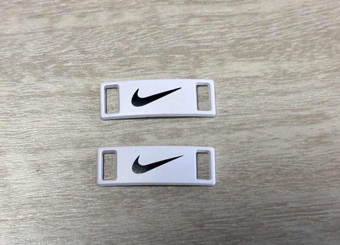 NIKE swoosh グローブラベル Nike Replacement Lace Tags Shoe badge White with Black