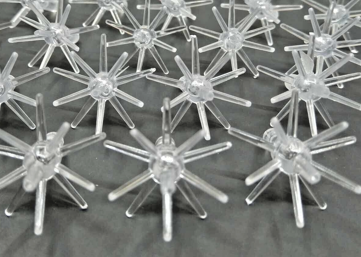 12 Clear Sputnik Bulbs for Ceramic Christmas Tree Lights *NEW*