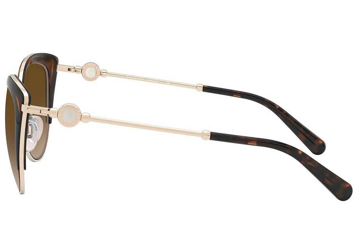 Pre-owned Bvlgari Miu Miu Mu 53ys Rose Gold/dark Blue (zvf1/v1) Sunglasses In Brown