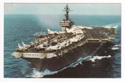 Aircraft Carrier USS KITTY HAWK CVA-63 Navy Ship Postcard S2267