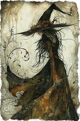 The Witch s Spell_ Cross Stitch Pattern Paper Copy