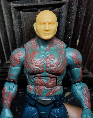1/12 Unpainted Drax the Destroyer Head Carved Model Fit 6