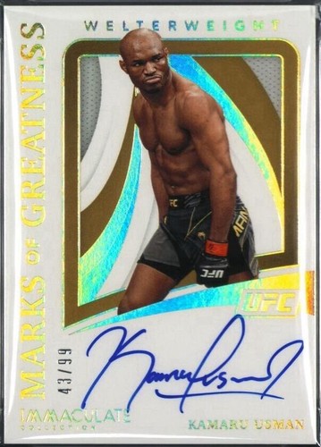 2021 Panini Immaculate Collection UFC - Kamaru Usman #MG-14