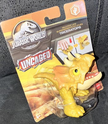   ¡ HOT ! 2023 JURASSIC WORLD Dominion TRICERATOPS Dino UNCAGED ! SNAP SQUAD xx