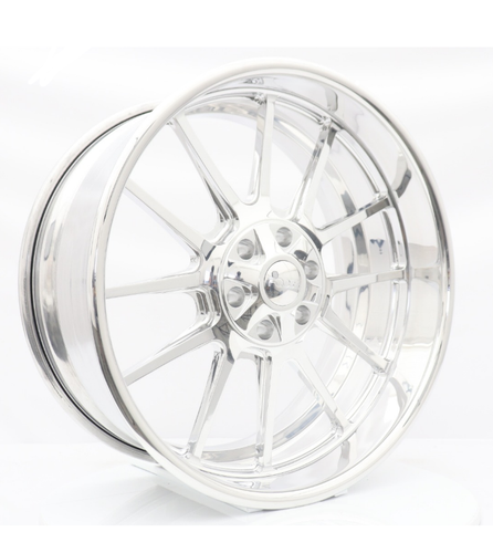 FOOSE F331 Lightweight 2PC Polished Soft Lip 22x10 +13 6x135 Wheels Set of Rims