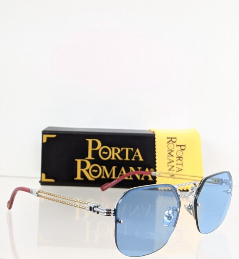 Pre-owned Porta Romana Authentic  Sunglasses Mod 1012 Col 600 B Vintage Frame In Blue