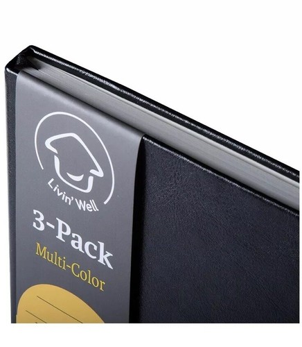 Journal Notebook Three Pack Faux Leather W/Calendar