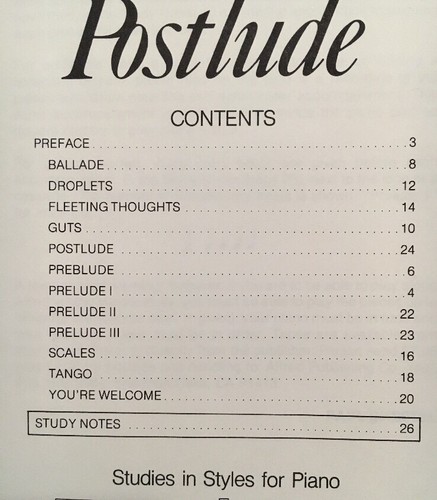 PRELUDES, INTERLUDES, AND A POSTLUDE  By Paul Sheftel