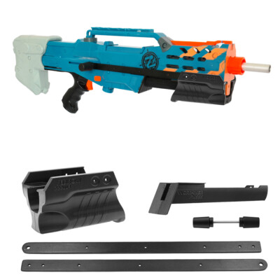 Worker MOD Steamline Pump Grip Kit Prime Rods 3D Printing for Nerf LongShot Toy