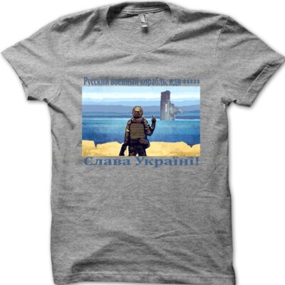 Support UKRAINE Russian warship go fxck yourself Moskva 121 sinking t-shirt 8961