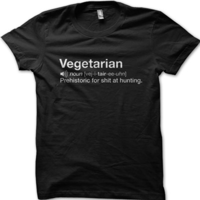 VEGETARIAN shxt at hunting funny fathers day gift t-shirt 9119