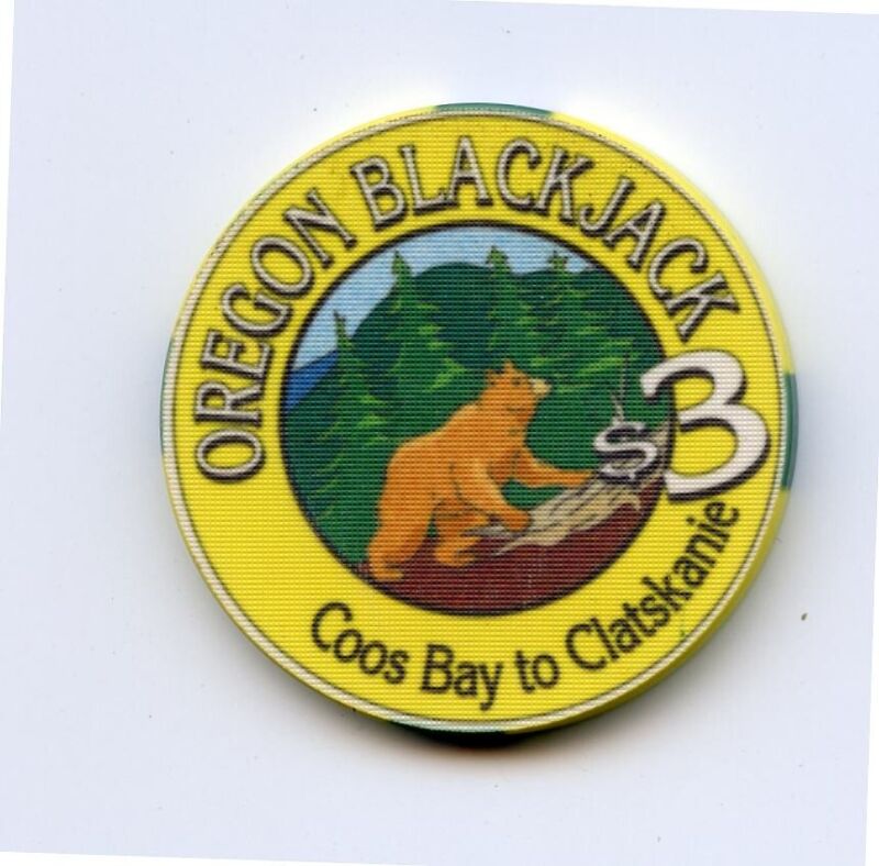 3.00 Chip from the Oregon Blackjack Casino Clatskanie Oregon